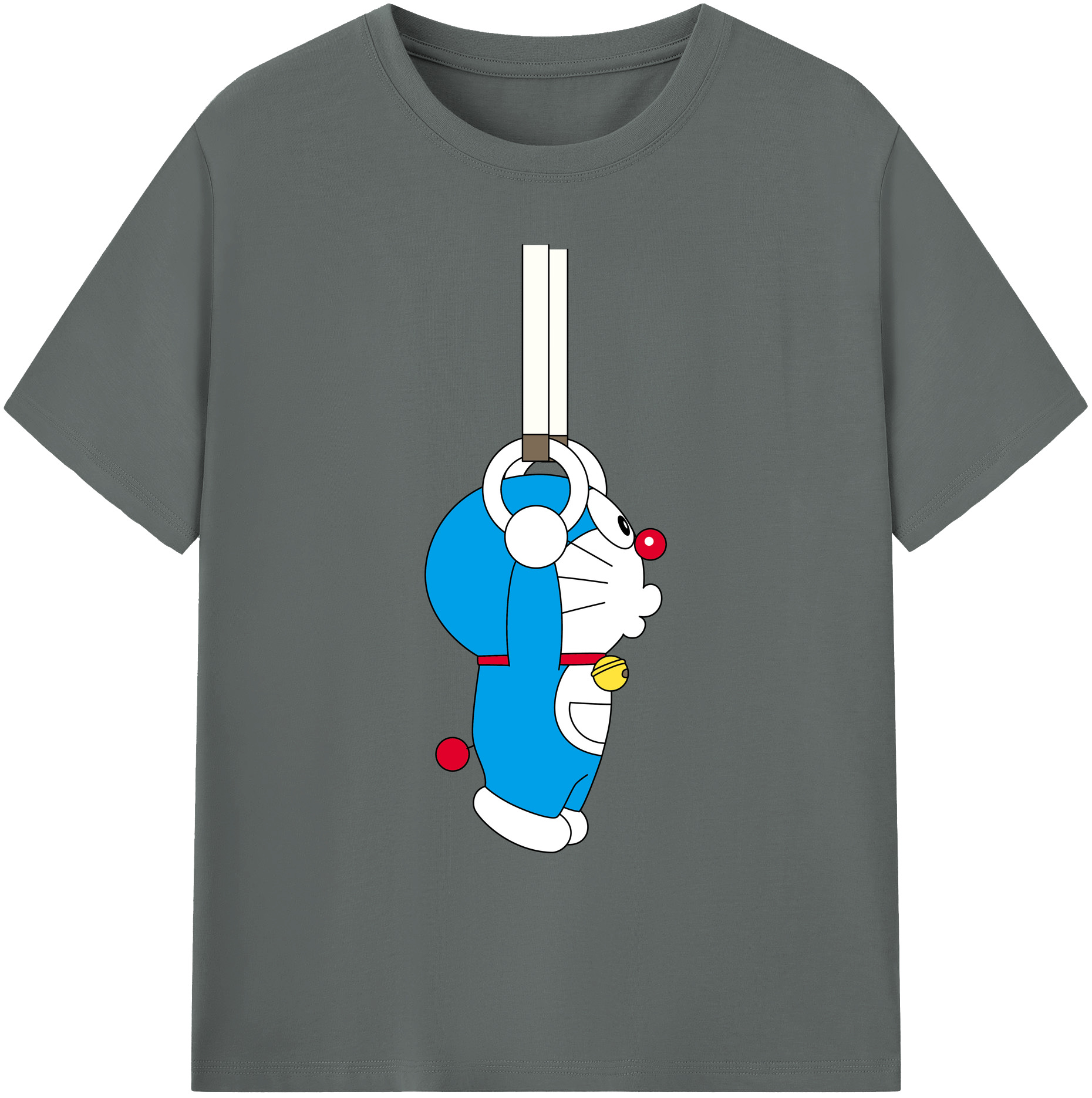 （画像用） ドラえもん Doraemon 綿100％ メンズ半袖Tシャツ｜肌触りやわらか＆通気性
